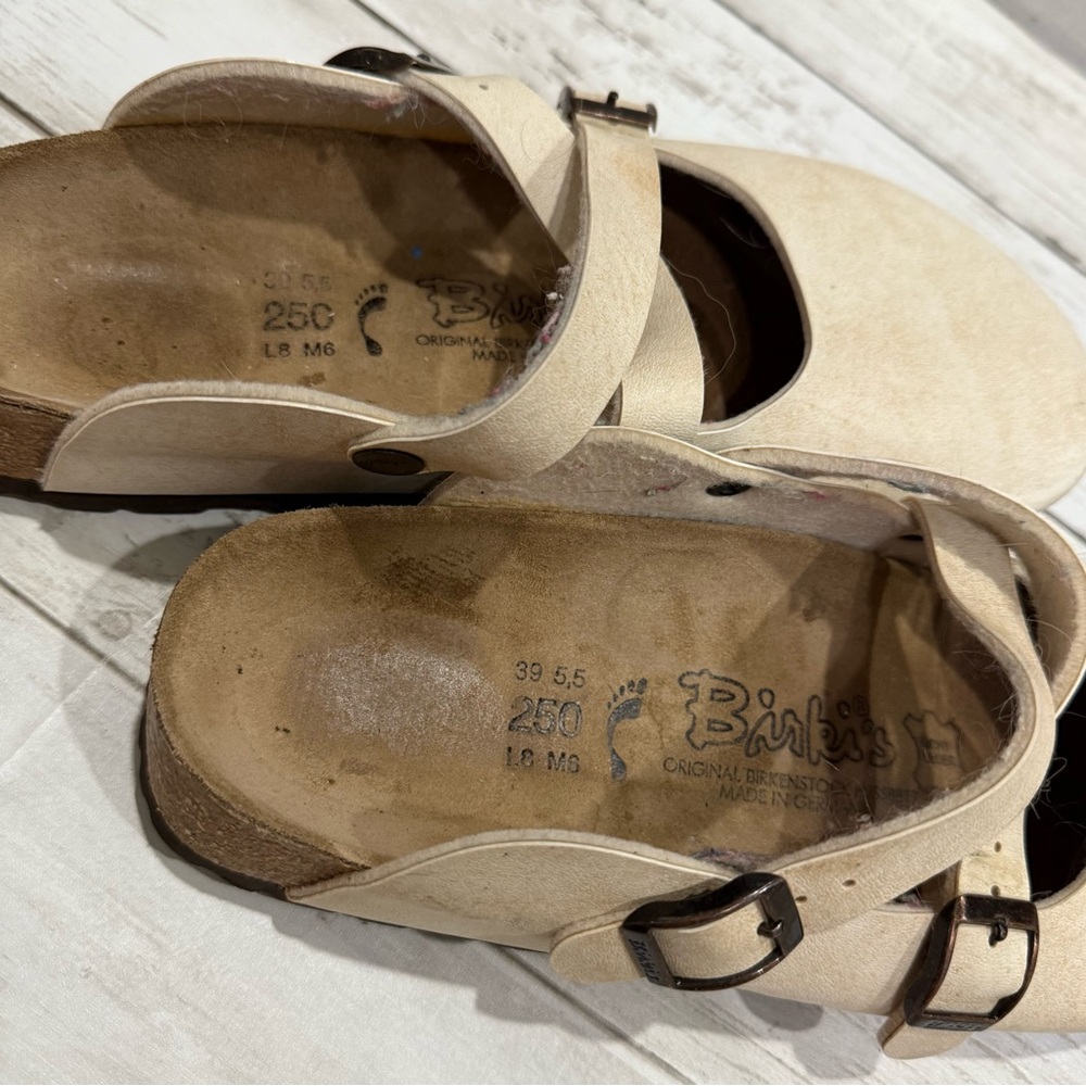 Birki's by Birkenstock Dorian Leather Buckle Clogs L8 - Picture 5 of 10